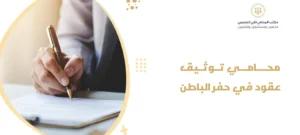 محامي توثيق عقود في حفر الباطنررررررر
