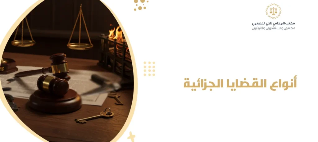 أنواع القضايا الجزائية