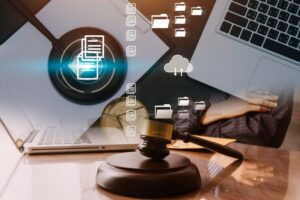 business lawyers discussing contract papers with brass scale desk office law legal services advice justice law concept picture with film grain effect 265022 575